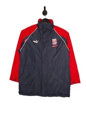 Puma 2003/04 Stoke City Padded Jacket Size Kids Medium Red Grey