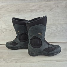 Oxtar Goretex Motorcycle Boots Black Leather Oil Resistant EU 36 UK 3.5