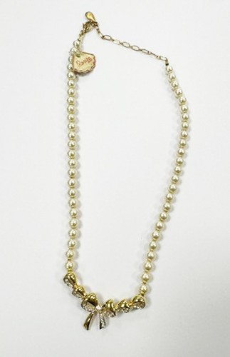 Rosita faux pearl with bow - with,