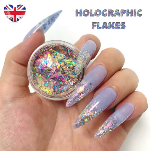 Holographi nail flakes nails - flakes,