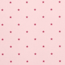 Clarke and Clarke Etoile Stars Pink 100% Cotton Fabric 