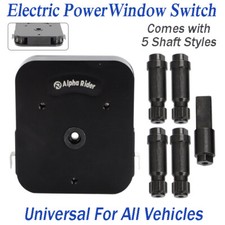 Electric Power Window Crank Switch w/ 5 Shaft Styles Universal For GM Ford Chevy