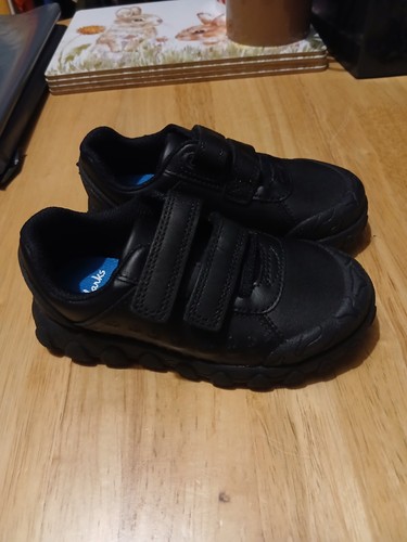 Clarks boys black leather - clarks,