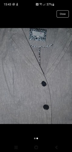Ladies linen jacket grey - jacket,