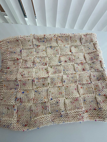 Chunky knitted baby - baby, blanket