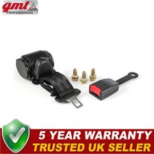 3 Point Inertia Seat Belt For Ford Transit Minibus Adjustable 3 M Black