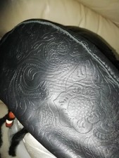 New LEATHER JACK SPARROW HAT TRICORN UNIQUE HAND MADE TRADITIONAL DESIGN PIRATE