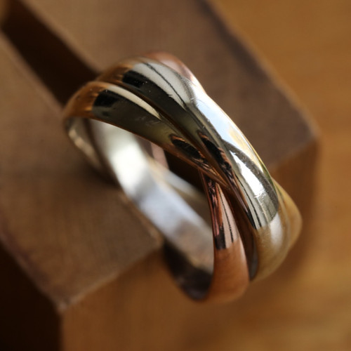 9ct yellow white rose gold - white,