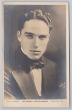 RPPC Charlie Chaplin "Himself" Portrait Rotary Photo 11675A c.1910s Film Star