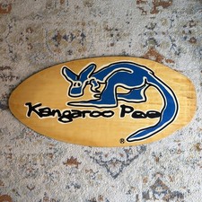 Kangaroo Poo Skimboard Vintage Wood Skimboarding Surfing Beach Wall Art Display