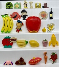 25 Vintage Fridge Magnets Magnet Selfix & Others Fruit Homepride Donald Duck LOT