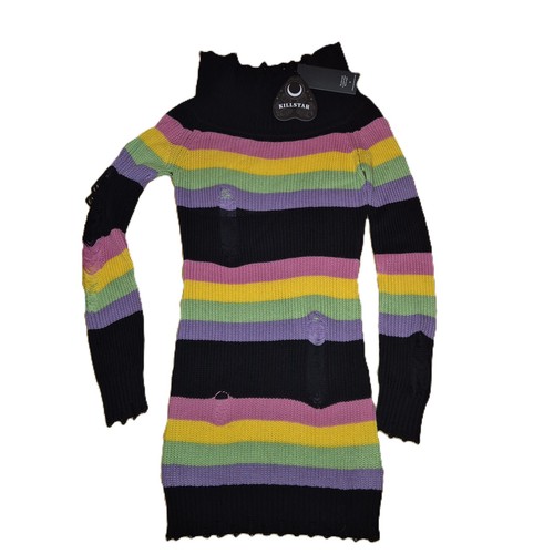 Killstar rainbow sweater - rainbow,