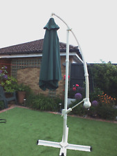 Garden Parasol Banana Cantilever Umbrella Outdoor Sunshade Beach Canopy Green