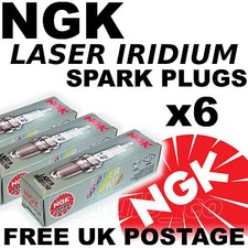6x NGK Iridium Spark Plugs For