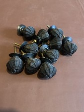 Vintage Kitchen Cabinet Door Metal Wire Wrapped Drawer Pull Knobs X10