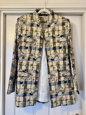 Zara brocade mandarin jacket -
