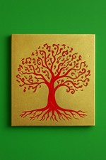 Glam Textured Tree Of Life