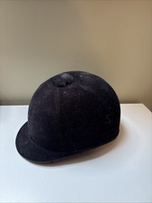 Charles Owen Junior Riding Hat Size 7 (57cm). Excellent Condition. Black Velvet