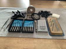 A job lot of modelling tools and equipment.