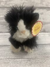 Black & White Kitten Plush Suki WH Smith