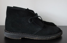 Mens Clarks Originals Desert Trek Black Suede Shoes - UK 8