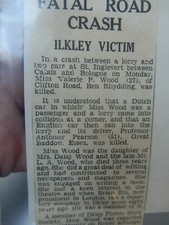 Clifton Road, Ben Rhydding, , LS29 VALERIE PYRAH WOOD  DEATH FRANCE  ROAD 