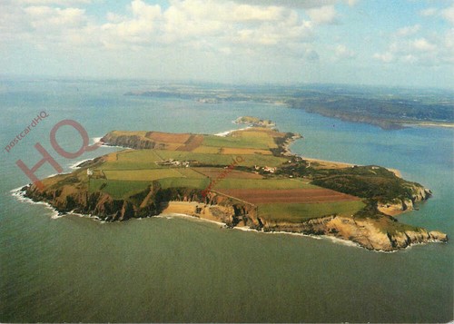 Picture postcard caldey - picture, postcard-:caldey