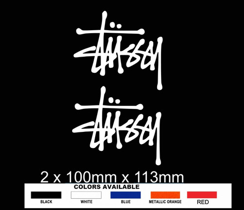 Stussy vinyl decal - vinyl, x2