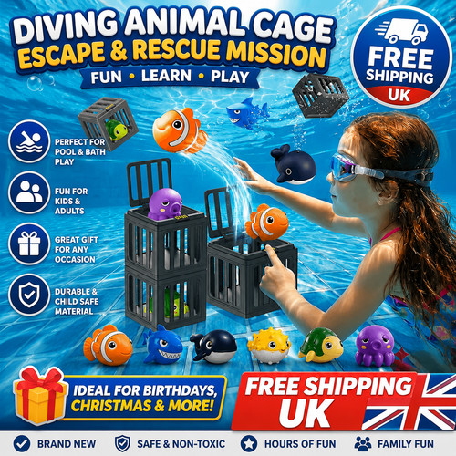 New fish box swimming diving - new,