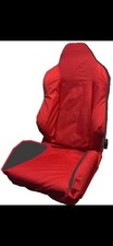 Seat cover red black to - &,