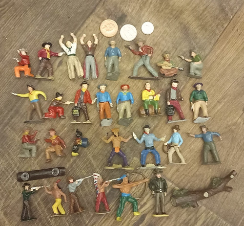 Vintage lead cowboys and - lead,