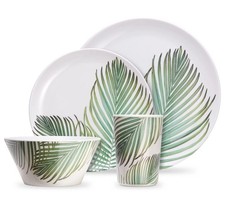 16Pc Melamine Dinnerware Set