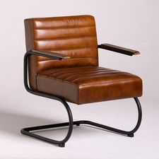 Ealing Armchair Real Brown