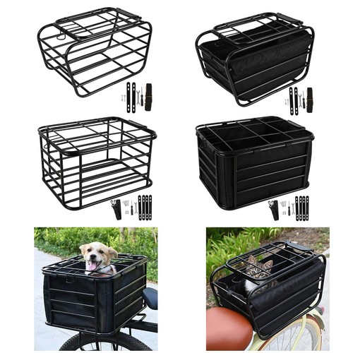 Bike rear basket dog carrier - rear,