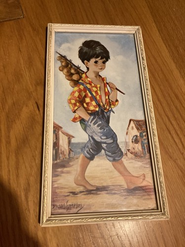 Vintage framed print - framed,