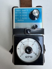 Vintage GT Handheld Tachometer RPM Meter – Analogue - Original Case – Untested