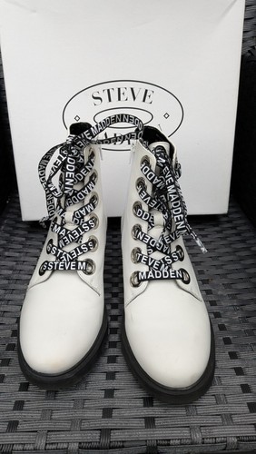 Steve madden white leather - steve,