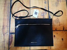BNWT Black Faux Leather Clutch