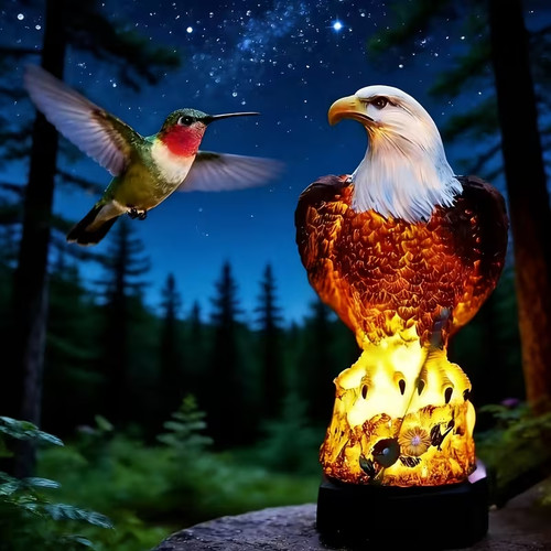 Solar powered eagle ground - solar,