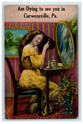 1912 giant mirror woman - giant,