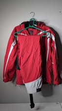 White Stuff Vintage Ski Snowboard Jacket & Pants Trousers Set Suit Red Large GC