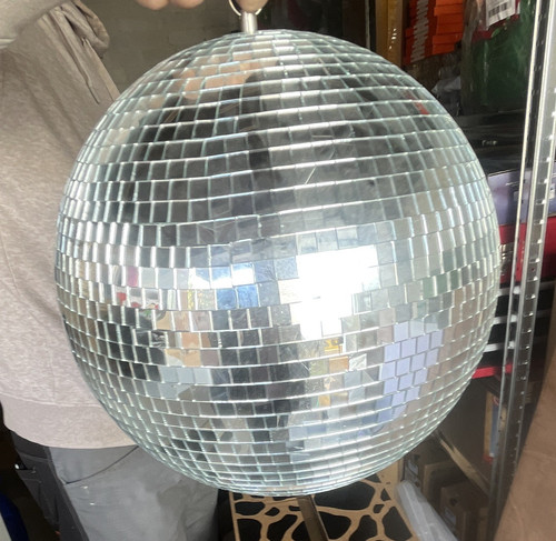 Silver mirror disco ball - mirror,