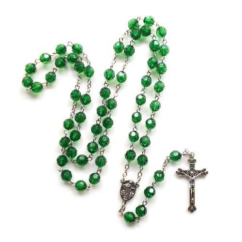 Rosary necklace beads hangable - rosary,