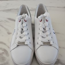 Guess Womens White Platform