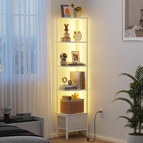 Corner shelf with - corner, led