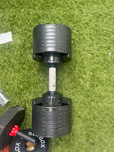 Black adjustable dumbbell - black,