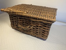 Miniature Wicker Picnic Basket