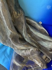 Large Dark Gold Beaded Organza