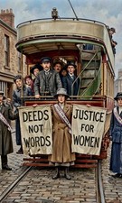 WOMENS SUFFERGETTE  PRINT