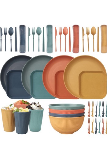 48pcs unbreakable dinnerware - 48pcs,